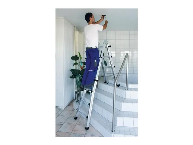multifunctionele telescoopladder,4x3,sporten,balk L 1,95-3,1m