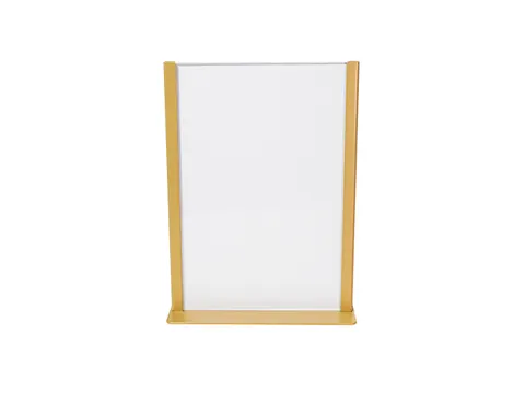 Europel Kaarthouder Metaal met acryl bord A5 Goud