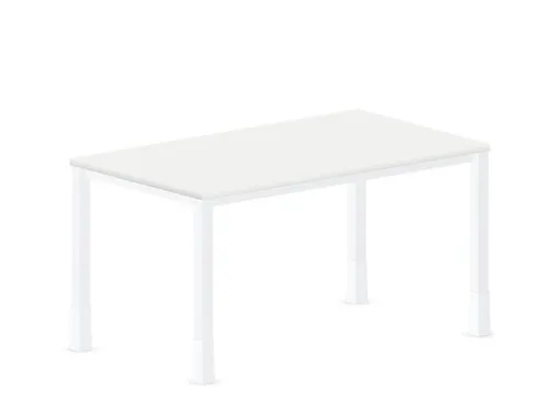 In hoogte verstelbaar bureau,HxBxD 720-840x1400x800mm,Bl-wit