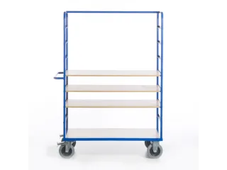 etagewagen,draagverm. 600kg,4etage(s),laadvl. LxB 1200x740mm,houtetage - 1