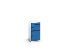 ladekast HxBxD 1000x525x550mm 3laden romp RAL7035 front RAL5010