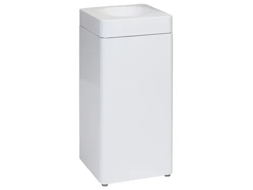 afvalbak,zelfblussend,40l,HxBxD 760x350x350mm,kop wit,romp metaal wit