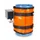 Verwarmingsmantel,V. 30L Vat,Buiten Glasvezel/Silicone,Oranje