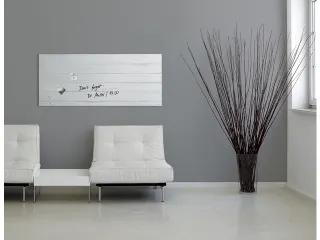 Glasmagneetbord Sigel mat WHITE WOOD 130x55cm - 5