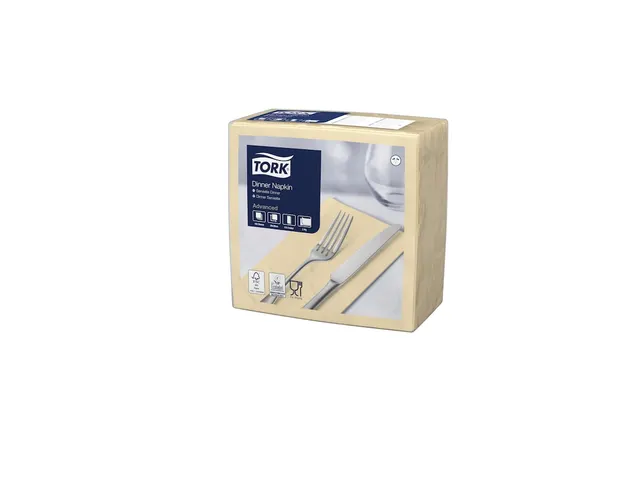 Tork 477565 Dinnerservet Advanced Zand 39x39cm