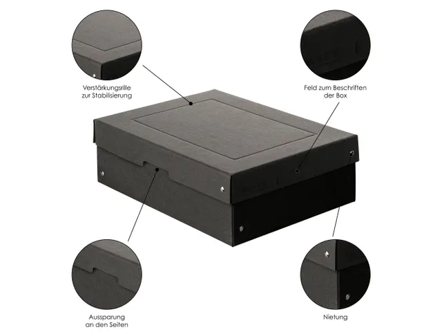 PureBox Black A4 100mm