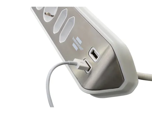 Stekkerdoos Brennenstuhl bureau Estilo 4 voudig inclusief 2 USB 2 m