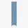 garderobekast,HxBxD 1800x380x510mm,1vak,4voeten,romp blauw,front blauw