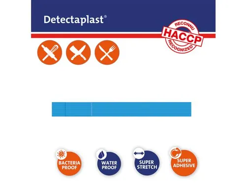 Detectaplast 8048 Pleister waterafstotend blauw 180x20mm 100 Stuks