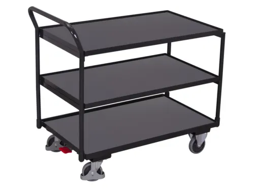 tafelwagen,draagverm. 250kg,3etage(s),laadvl. LxB 985x590mm,houtetage