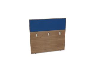 baliepaneel,v. bureau,aanbouw achter,B 1200mm,NT-cherry,BN6016-blauw - 1