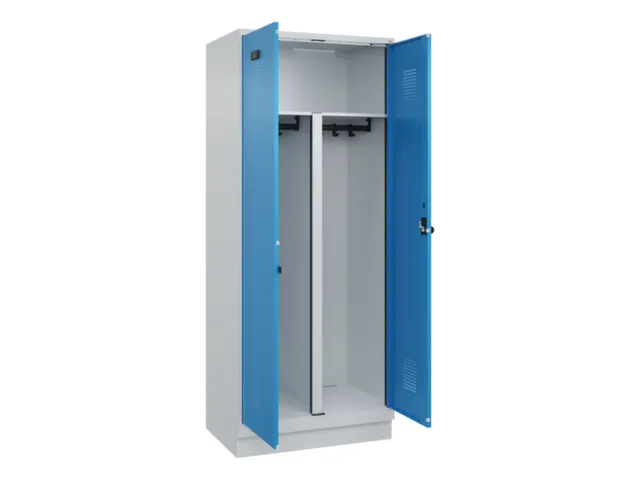 PBM-locker,HxBxD 1950x800x500mm,2vak,vak B 400mm,draaigrendel