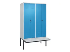 locker voor scheiding van kleding,HxBxD 2120x1200x815mm,4vak