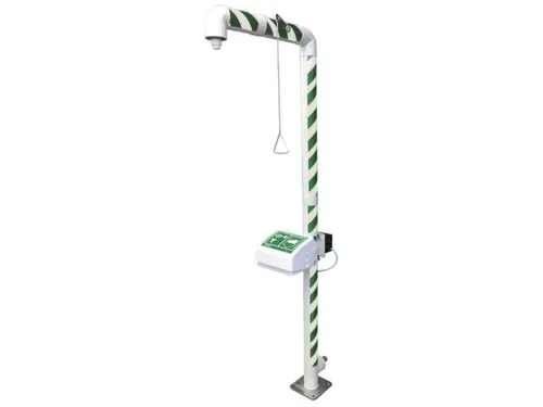 Plens-/Oogdouche,Wasbak M. Afdekking,80L/Min,Aansluiting 1 1/4 Inch Bi
