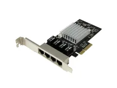 4 poorts gigabit ethernet netwerkkaart - PCI Express - Intel 1350 NIC