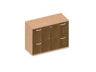 hangmappenkast 770x1000x430mm 2hangmappenframes Beuken+ Noten - 1