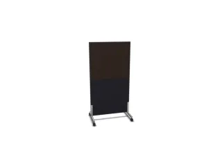 scheidingswand,HxB 1545x800mm,CC-zwart,BN2036-bruin - 2