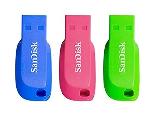 SanDisk Cruzer Blade 16GB USB flash drive USB Stick Blauw Groen Roze