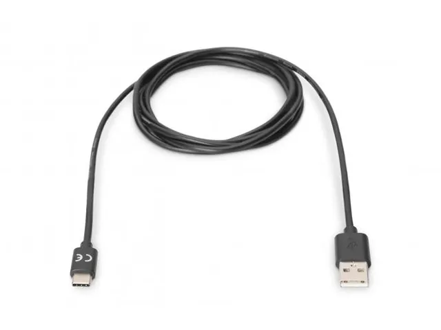 USB Type-C-aansluitkabel Type-C - A M/M 1m 3A 5GB 3.0-versie Zwart