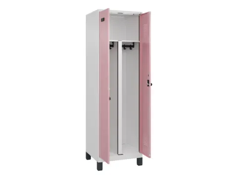 PBM-locker,HxBxD 1950x600x500mm,2vak,vak B 300mm,draaigrendel