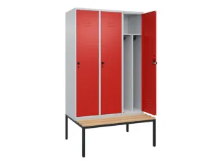 locker voor scheiding van kleding,HxBxD 2120x1200x815mm,3vak - 2