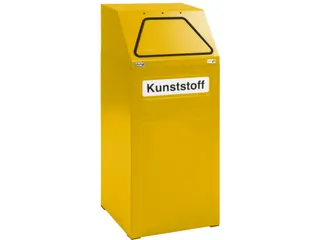 Afvalverzamelaar Vuurremmend 65 Liter 970X405X380Mm Binnenbak Geel - 2