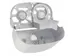 Distributeur 2 rouleaux papier toilette embout Plastique blanc PQ20SDU