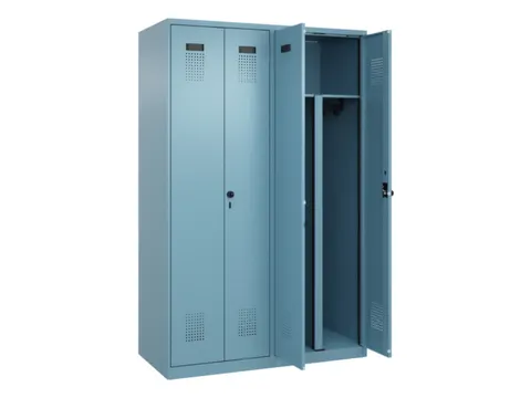 PBM-locker,HxBxD 1850x1200x500mm,4vak,vak B 300mm,draaigrendel