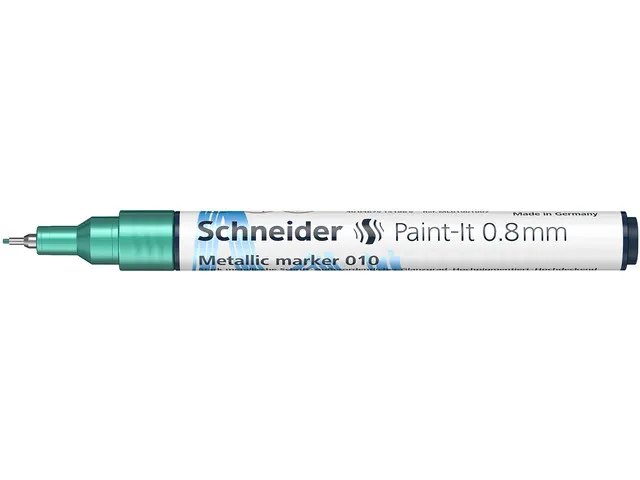 Metallic marker Schneider Paint-It 010 0.8mm groen metallic