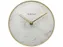 Tafelklok Ø 20cm Glas / Metaal Wit 'Marble'