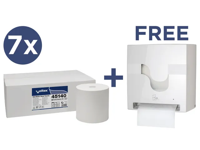 Voordeelbundel Celtex handdoekpapier met gratis Megamini E-Control dis