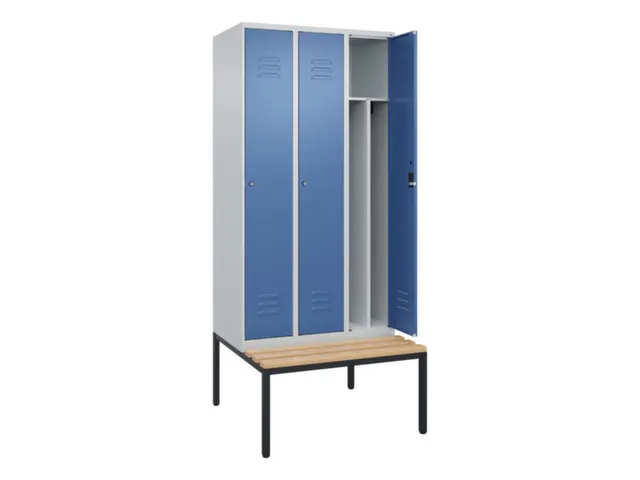 locker voor scheiding van kleding,HxBxD 2120x900x815mm,3vak