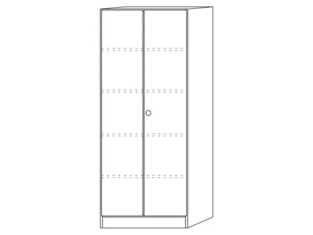 kantoorkast,HxBxD 2004x800x420mm,4xhouten vloer,5ordnerhoogte