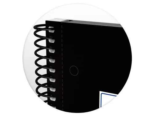 Notitieboek Classic Europeanbook A4+ 5x5 80 Vel Zwart