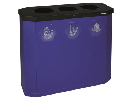 afvalverzamelstation,3x45l,HxBxD 830x950x355mm,3opening(en)