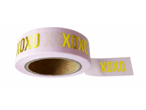 Ruban Washi rose XOXO