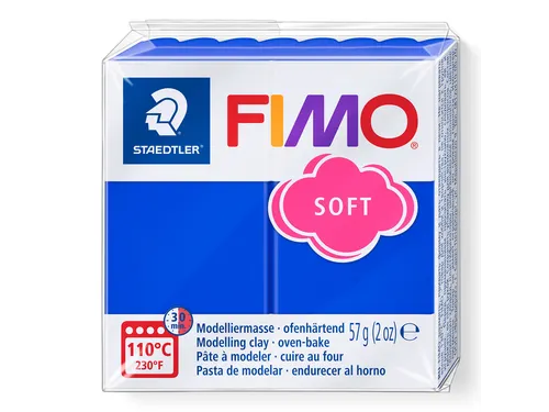 Boetseerklei Fimo soft 57 gram brilliantblauw