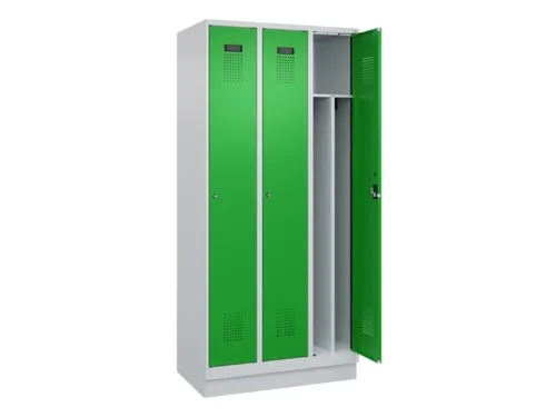 locker voor scheiding van kleding,HxBxD 1950x900x500mm,3vak