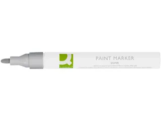 Q-CONNECT Paintmarker op oliebasis ronde punt 2-3mm Zilver - 2