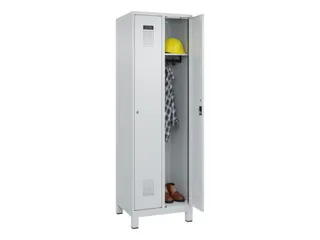 locker,HxBxD 1950x600x500mm,2vak,vak B 300mm,cil.-slot,voeten - 1