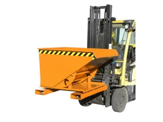3-zijdig Kantelende Kiepbak 0.30m³ Oranje 890x 1010x 1260mm - 2