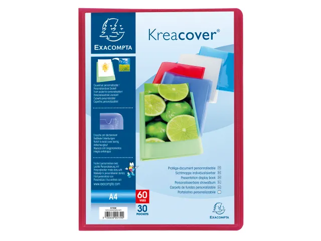 Showalbum A4 Assorti 30 Tas Halfharde Polypropyleen Kaft Kreacover