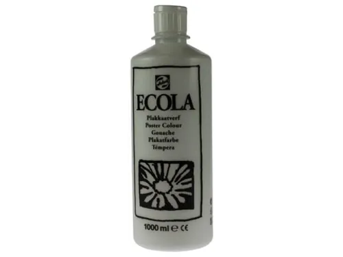 Plakkaatverf Ecola Flacon van 1000 ml Wit