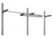 bras support,p. table d'emballage,P 400mm,acier,RAL3003