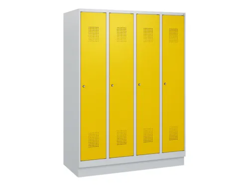 schoollocker,HxBxD 1630x1200x500mm,4vak,vak B 300mm,cil.-slot,sokkel