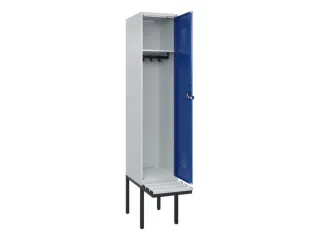locker met bank,HxBxD 2120x400x815mm,1vak,vak B 400mm,draaigrendel - 1