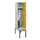 locker met bank,HxBxD 2120x400x815mm,1vak,vak B 400mm,draaigrendel