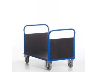 Platformwagen 1000kg Laadvlak 1200x800mm 2 Kopwanden Ral 5010 - 3
