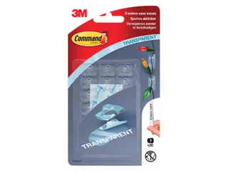 Sierklemmen Command 17026CLR inclusief bevestigingsstrip transparant - 2