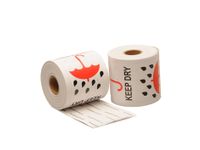 Waarschuwingsetiket Keep Dry 76.2x101.6mm Hoogglans